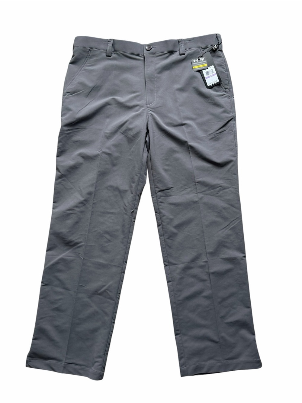 Under Armour Mens Performance Golf Pant size 38x30 Gray Straight Leg Stretch NWT